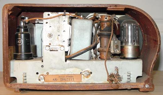 Emerson Radio Model AX-212 Rear View