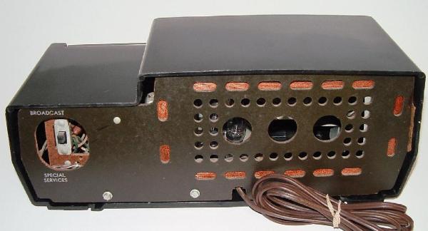 Philco 53-563 Plastic Table Radio Rear View (1953)