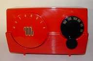 Motorola 52R16U Red Plastic Table Radio (1952)
