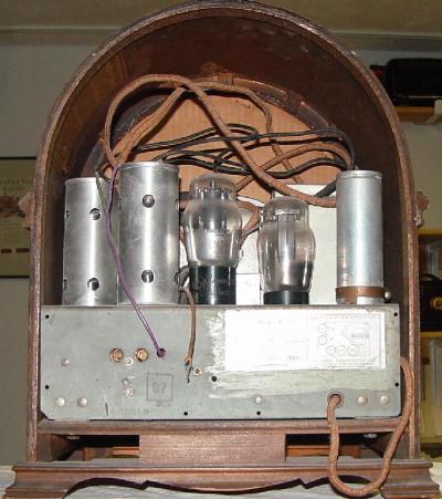 GE K-52 Cathedral Radio Rear View (1933)